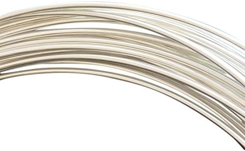 Sterling Silver 925 20 Gauge Half Round Half Hard Wire 19 Feet 5.8 Meters 1 Troy Ounce Jewelry Making Craft Wire