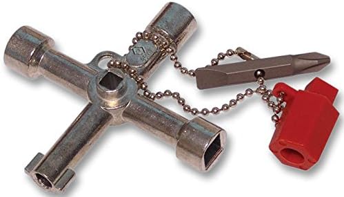495002 - Tradional Universal Cross Key For use on Locking Systems of Electric, Gas and Water Cupboards (Pack of 2) -495002