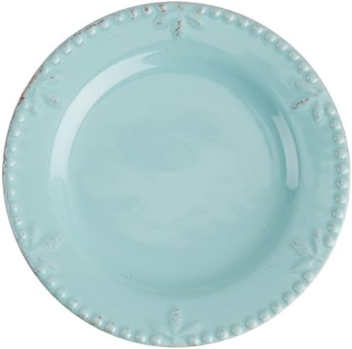 Signature HousewaresSorrento Salad Plate, 6 inch, Aqua, 1 Count (Pack of 1)