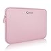 15-15.6 Inch (Black, Green, Grey, Blue, Purple, Chevron, Pink) Laptop Sleeve, Zikee Water Resistant Thickest Protective Slim Laptop Case