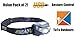 2 Packs 2017 Newest TuTu Outdoors Bright Flash Cree LED Headlamp Gesture Control Switch 500 lumens 300 Yards Rechargeable Lightweight 2.4 oz Waterproof 30 Hours Running Camping Hiking Everyday