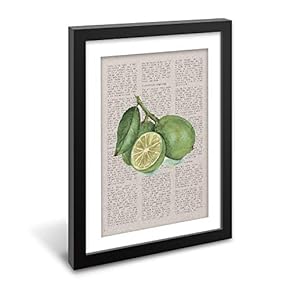 Black Paper Framed for Living Room Bedroom Abstract...