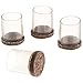 Stanley Hardware S849-271 V1768 Flexi-Felt Clear Leg Tip in Brown, 3/4