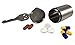 Titanium Large Single Chamber Waterproof, Airtight, Corrosion Resistant Keychain Pill Fob Storage Container Case (Polished)