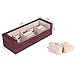 SONGMICS Watch Box 5 Slots Watch Organizer Display Case for Men and Women Mahogany Faux Leather UJWB05R