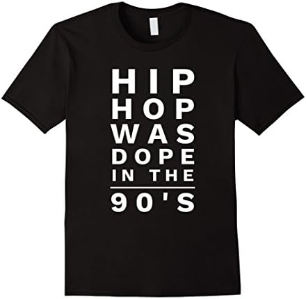 Mens Was Dope in the 90's Hip Hop Shirt XL Black