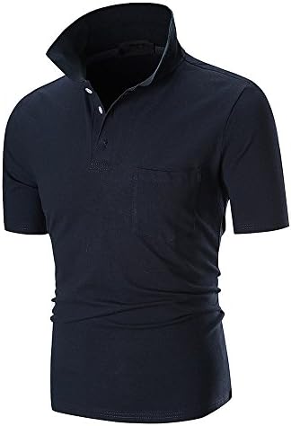 Summer Men Short Sleeve ☀Kstare Men's Classic Solid Soft Stretch Short Sleeves Polo T-Shirt