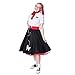 Hip Hop 50's Shop 1950s Style 3” Wide Elastic Cinch Belt for Women Junior and Plus Sizes Handmade in the USA (Red 3X/4X)