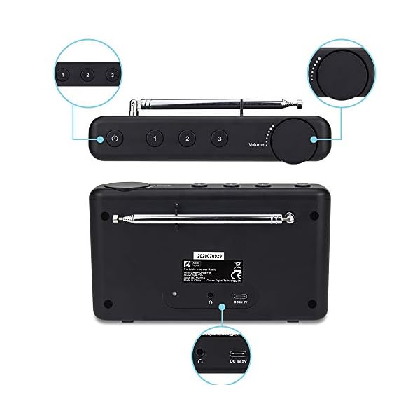 Radio WIFI Internet Ocean Digital WR-23D LCD Recargable Bluetooth - Imagen 5