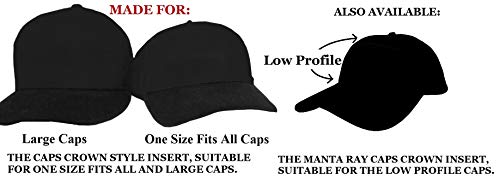 Shapers Image 3Pk. + 1 Free White Baseball Caps Crown Inserts Shapers for Fitted Caps and Snapback Hats