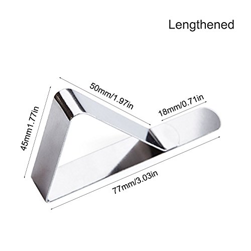 GUSTYLE 12 Packs Tablecloth Clips, Stainless Steel Table Cover Clamps to Keep Your Tablecloth Stable and Smooth