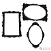 Black Picture Frame Cutouts (3 Pcs. Per Set) 16 3/4