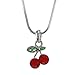SoulBreezeCollection Red Cherry Necklace Fruit Pendant Charm Gift Fashion Jewelry