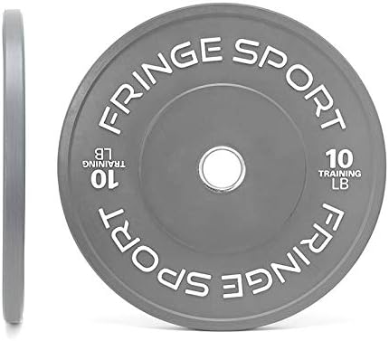 Color Bumper Plate Pairs (10lb - 55lb) / Color-Coded to Easily Distinguish Weights/Weight Training, Crossfit, Strength, Conditioning