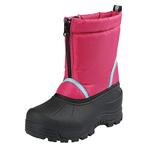 Northside Girls' Icicle Snow Boot, Fuchsia/Aqua, 6 Medium US Toddler