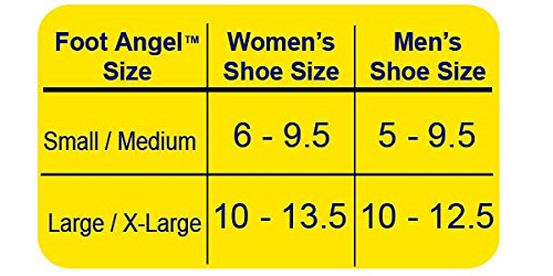 Foot Angel FALW-MC24/6 Anti-Fatigue Compression Foot Sleeve for Plantar Fasciitis Relief, Large/X-Large, Black, L-XL - Thumbnail 5