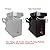 Elecwish Gen-3 Salon Backwash Barber Chair Styling Beauty Shampoo Spa Adjustable Reclining Classic Hair Equipment (Black)