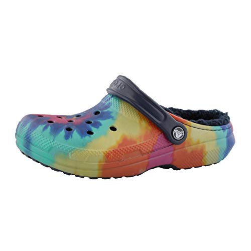 crocs men's and women's classic tie dye lined clog