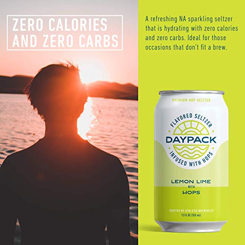 Athletic Brewing Company DayPack Sparkling Water 12Pack of Lemon