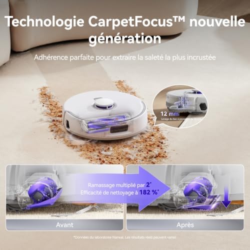 Freo Z10 Pro Robot Aspirateur Laveur Aspiration 18500Pa Séchage 40°C — photo 8 sur 8
