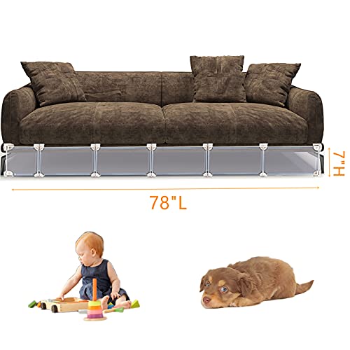 BRULVVR Under Bed BlockerGap Bumper for Under Furniture,Stop Toy Going