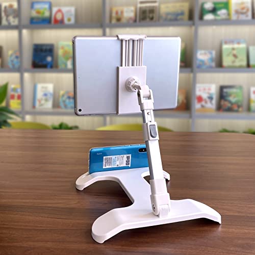 SOOGTEN Cell Phone Stand, Adjustable Phone Stand Movable Light Case Friendly Phone Holder Stand, Phone Stand Compatible with All Mobile Phone, iPhone, iPad, Tablet 4-11\
