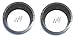 Factory to Aftermarket Speaker Adapter Converter Trim Ring Compatible with Harley-Davidson Ultra and Roadglide 5.25