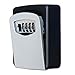 Key Lock Box Key Storage Box with Resettable Code for House Spare Keys Safe Box for Office Key Holder for Wall