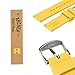 Archer Watch Straps - Soft Silicone Quick Release Watch Bands (Naples Yellow, 22mm)