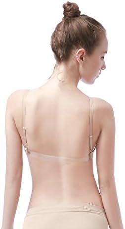Women's Seamless Bra For Dance ,Gymnastics and Ballet ,Camisole Comfort Backless Sports Bra (S/M-ADULT Nude)