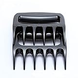 Aosaidi BBQ Meat Claws Pulled Pork Shredder Bear Paw, Meat Handler Carving Forks- Claw Handler Set for Pulling Brisket from Grill Smoker or Slow Cooker - Barbecue Paws (2, Black)