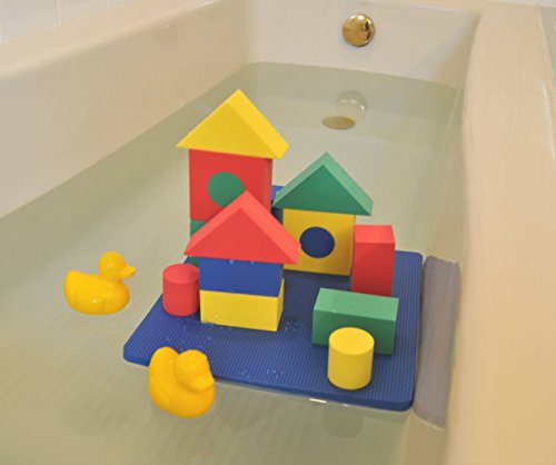 EWONDERWORLD Non-Toxic Floating Waterproof Foam Building Blocks Bathtub Toys for Children w/ Tote Bag: Non-Recycled Quality & Lead Free
