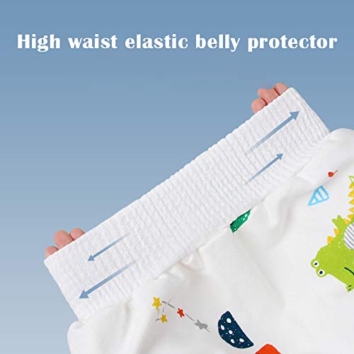 2 Pieces Waterproof Diaper Skirt Shorts for Baby Boys and Girls
