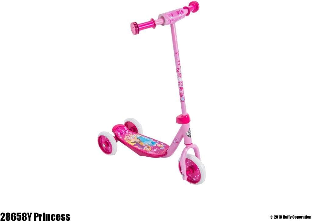 Amazon Com Huffy Disney Princess 3 Wheel Scooter W Handlebar Bag