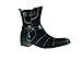 Delli Aldo Men's 811-Black Cross Buckle Calf High Boots