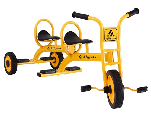 Childrens Tandem Tricycles Yellow