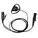 abcGoodefg D Shape FBI Headset Earpiece PTT MIC for Motorola Xpr3300 Xpr3500 DEP550 XIR P6620 DEP570 S49 P6600 E8600 E8608 DEP570 MTP3200 MTP3250 DP2000 MotoTRBO (D Shape earpiece)