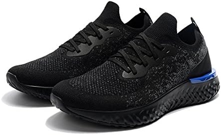 ZIGOR Running Shoes for Men Women Epic React Flyknit Sneakers(Black 43EU)