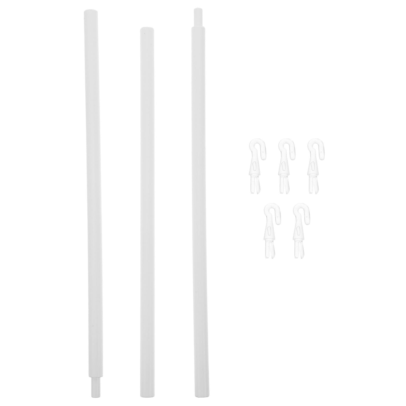 Ciieeo 35Inch/89cm Blind Wand, Vertical Blind Pull Rod with 5pcs Hook, Removable PP Material, Easy Installation, Suitable for Venetian Window