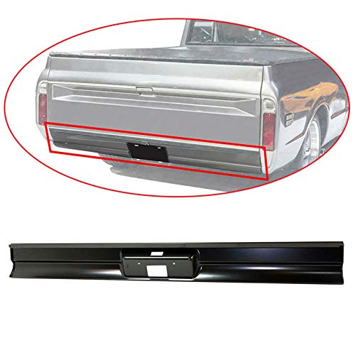 Roll Pan Bumper C10 Parts Steel Rear For 1967-1972 Chevy C10 (License ...