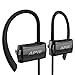 APIE Bluetooth Headphones, Wireless Earbuds Bluetooth 4.1 with microphone Sport Stereo Headset,IPX7 Waterproof earphones ,Premium Sound with Bass, Noise Cancelling, for Gym Running Workout (BLACK)