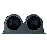HOTSYSTEM Universal 2inches 52mm Dual Hole Dash Dashboard Gauge Meter Mount Pod Holder Black Cover for Car Exhaust Gas Oil Water Temperature Temp Voltage Air/Fuel Ratio Turbo Boost Gauge