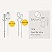 Jaroky Hand Mixer, 5 Speed Classic Stainless Steel Mixer Ultra Power Electric Mixer with Turbo and Easy Eject Button, Durable Handheld Mixer Includes Sturdy Beaters and Dough Hooks, Silver