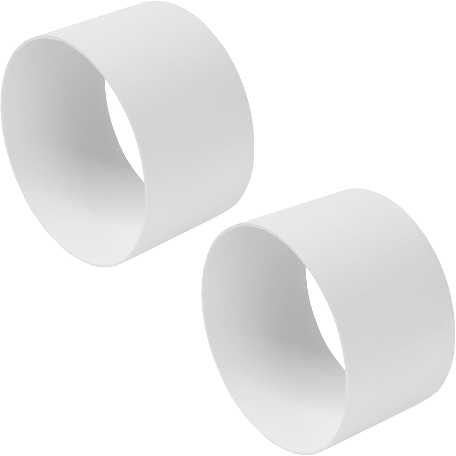 Repa Market 4" Inch / 100 mm Pack of 2 Round Plastic Duct Pipe Connector - Female Fit Flexible Ducting Extension - Dryer Vent Connection - Inline Air and Water Flow - Extraction Pipe Lines