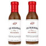 Yo Mama's Foods Gourmet and All-Natural Honey Balsamic Vinaigrette Salad Dressing and Marinade - Low Carb, Low Sodium, and Gluten-Free!