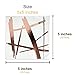 Rose Gold Copper Foil Cocktail Napkins, Disposable Decorative Napkins for Birthday Wedding Dessert Cake Table Party Supplies, 3-Ply
