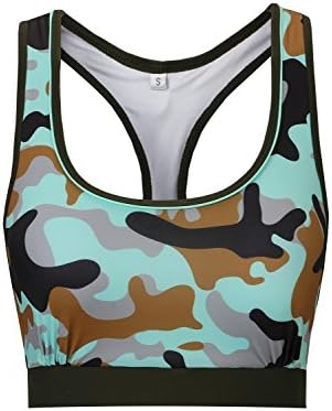 Coauan Women Push up Camouflage Raceback Two Piece Tankini Sets (XL, Camouflage)