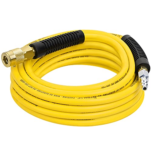 Hromee Air Compressor Hose 1/4 Inch x 25 Feet Hybrid Hose with