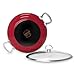 Chantal Copper Fusion 11.5-inch Covered Chef Pan, Chili Red