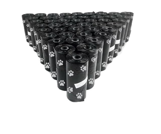 Dog Poo Waste Bag Refill Dispenser With Clip Leak-Proof Poop Bag Travel Storage Outdoor Accessories Pet Supplies Black (5PC)